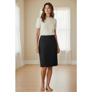 Vintage Mondi Black Workwear Pencil Skirt Made in Germany
